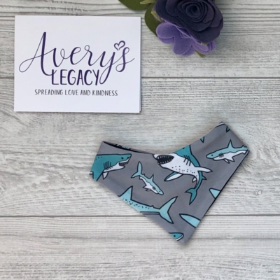 Shark small pet bandana