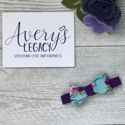 Floral Cat Small pet bow-tie